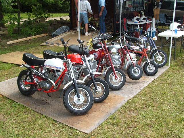 Kenny's assortment a very fine Bronco and Rupp minibikes!
