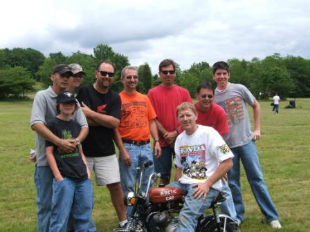 Surrounded by TEAM HONDA , CHECK IT OUT RUPP BOYS, JEFF MILHALKO  puts on the Honda shirt and joins the winning team!  Brothers and sisters he has seen the light!!!
