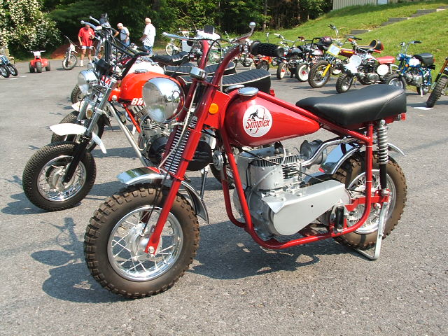Kenny Edinger's Simplex Minibike.  The only one ever to appear at the reunion. Very rare bike.
