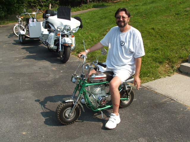 Glen and one of his many Rupp's. All beautiful bikes.
