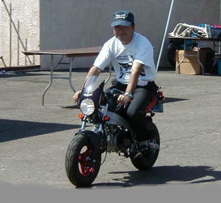 Mr. Takagawa on a Monkey R.
