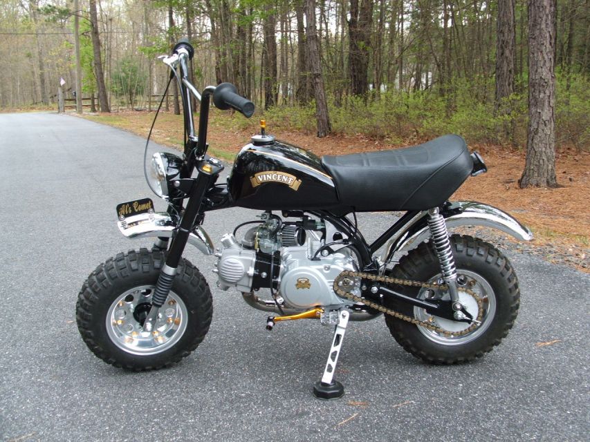 Kustom Honda Z50R  - "Vincent"  - Built for a customer who is a Vincent collector.   He loved it.
