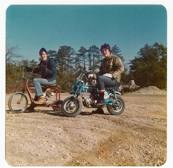 Mar. 1970 - My friend Greg & me - N.J. Pinelands
